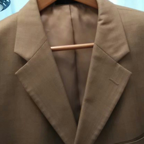Jones NY Tan Wool/Silk Suit 44R - Picture 4 of 12